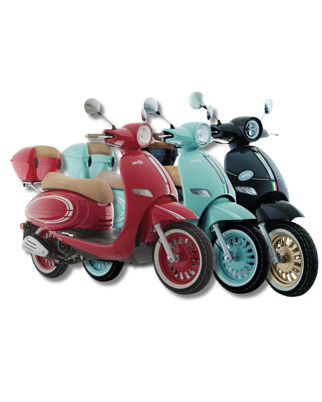 Vintage Model 150cc scooter rental in Tulum